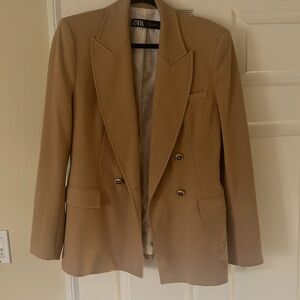 Zara tan blazer M